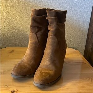 Brown Suede Ankle Boots